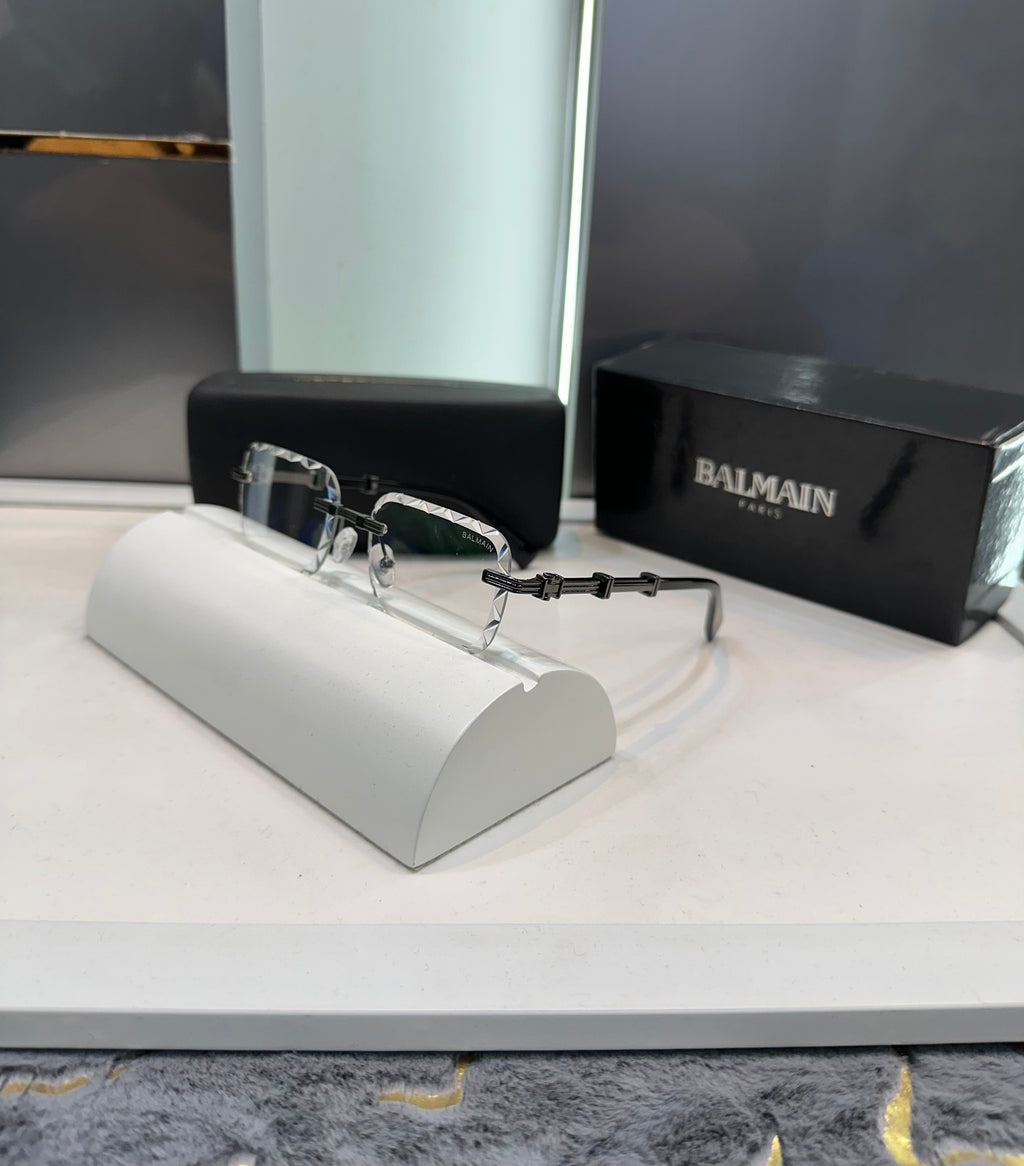 Balmain Paris White Transparent Karan Aujla Limited Edition Luxury Shade With Original Packing