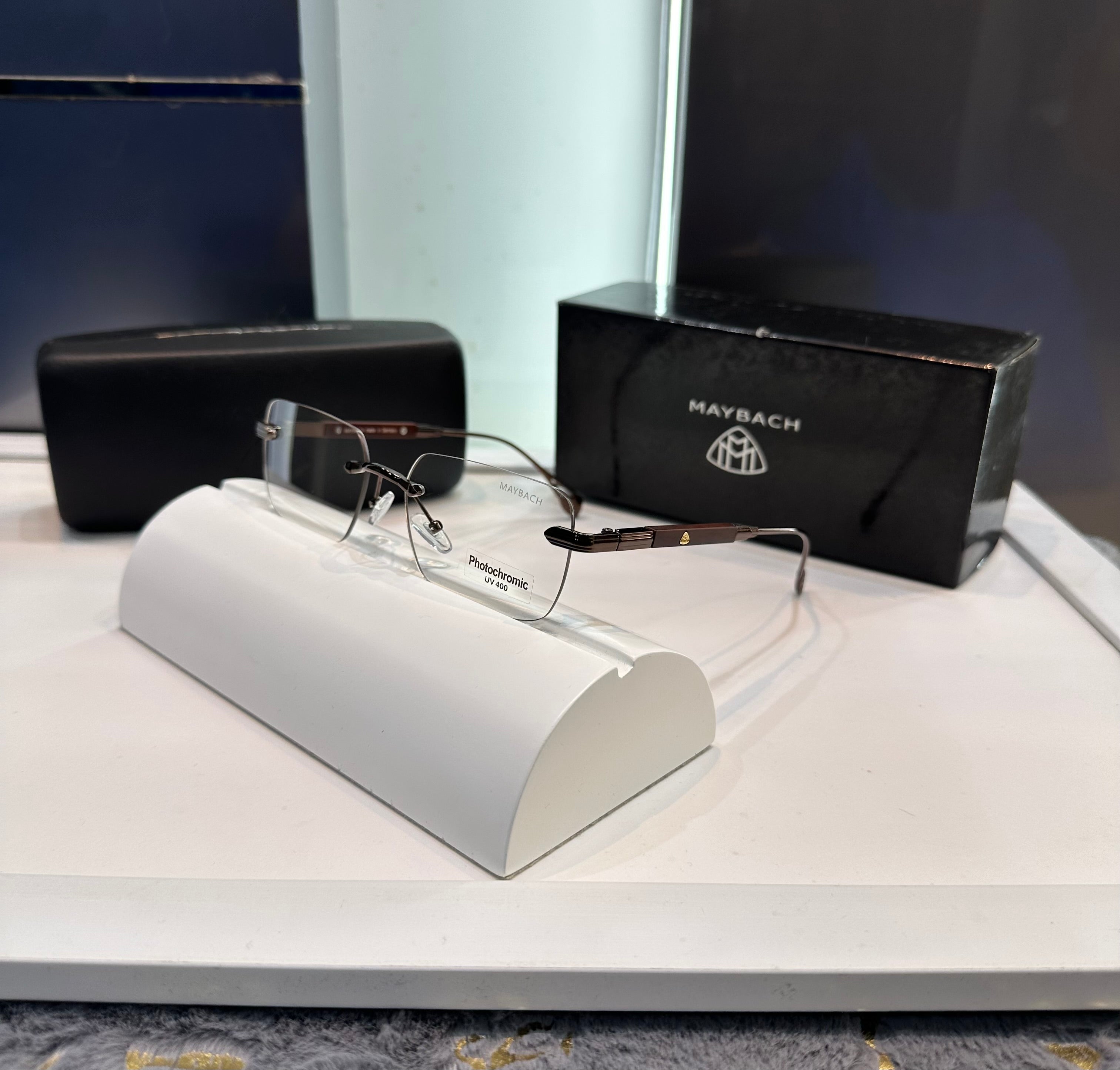 Maybach Wine Metal Karan Aujla Edition Luxury Shade With Original Packing