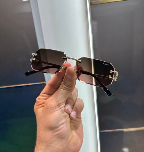 Cartier Brown Dual Metal Karan Aujla Limited Edition Luxury Shade With Original Packing