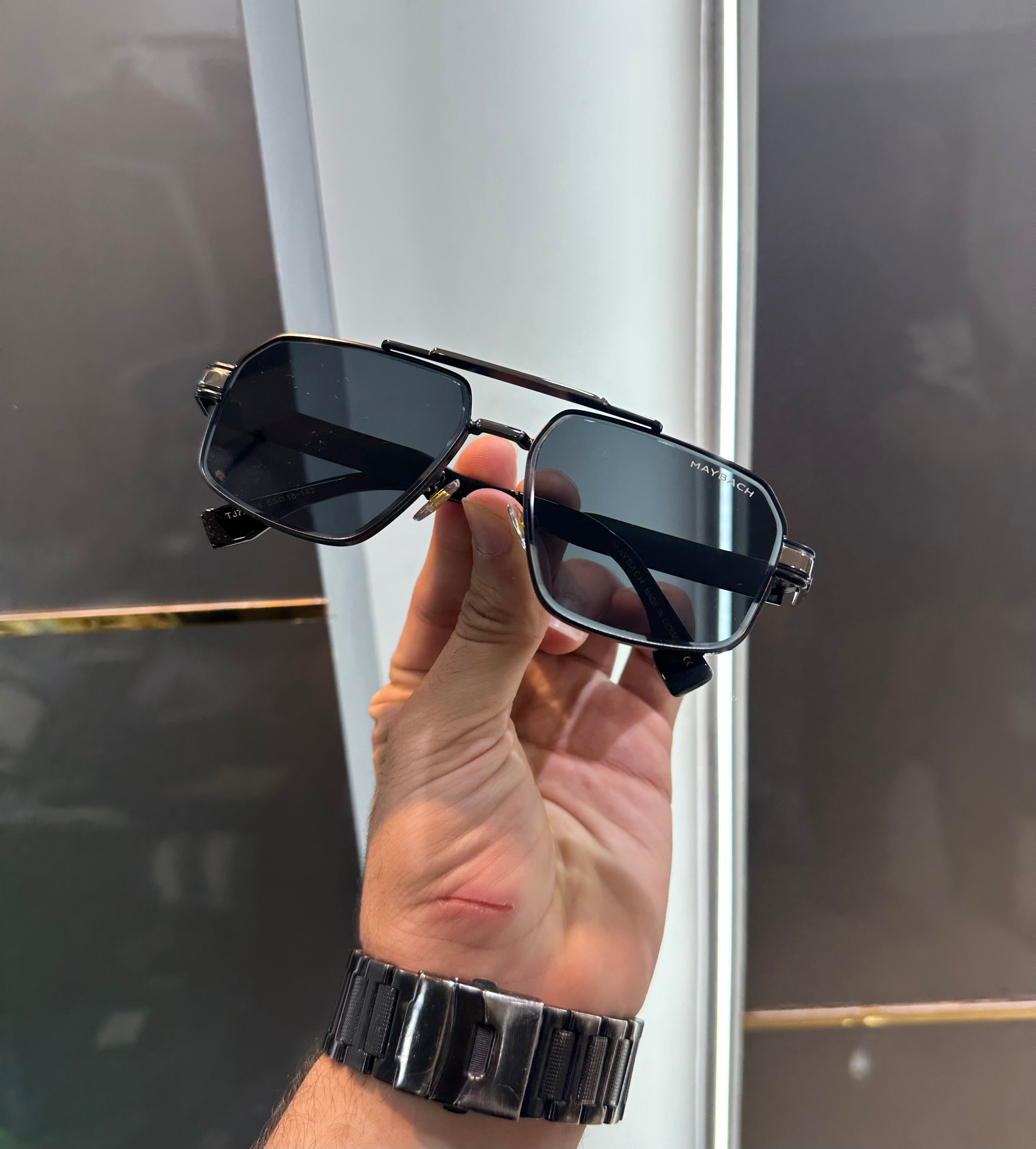 Maybach Black Metal Honey Singh Edition Luxury Shade With Original Packing