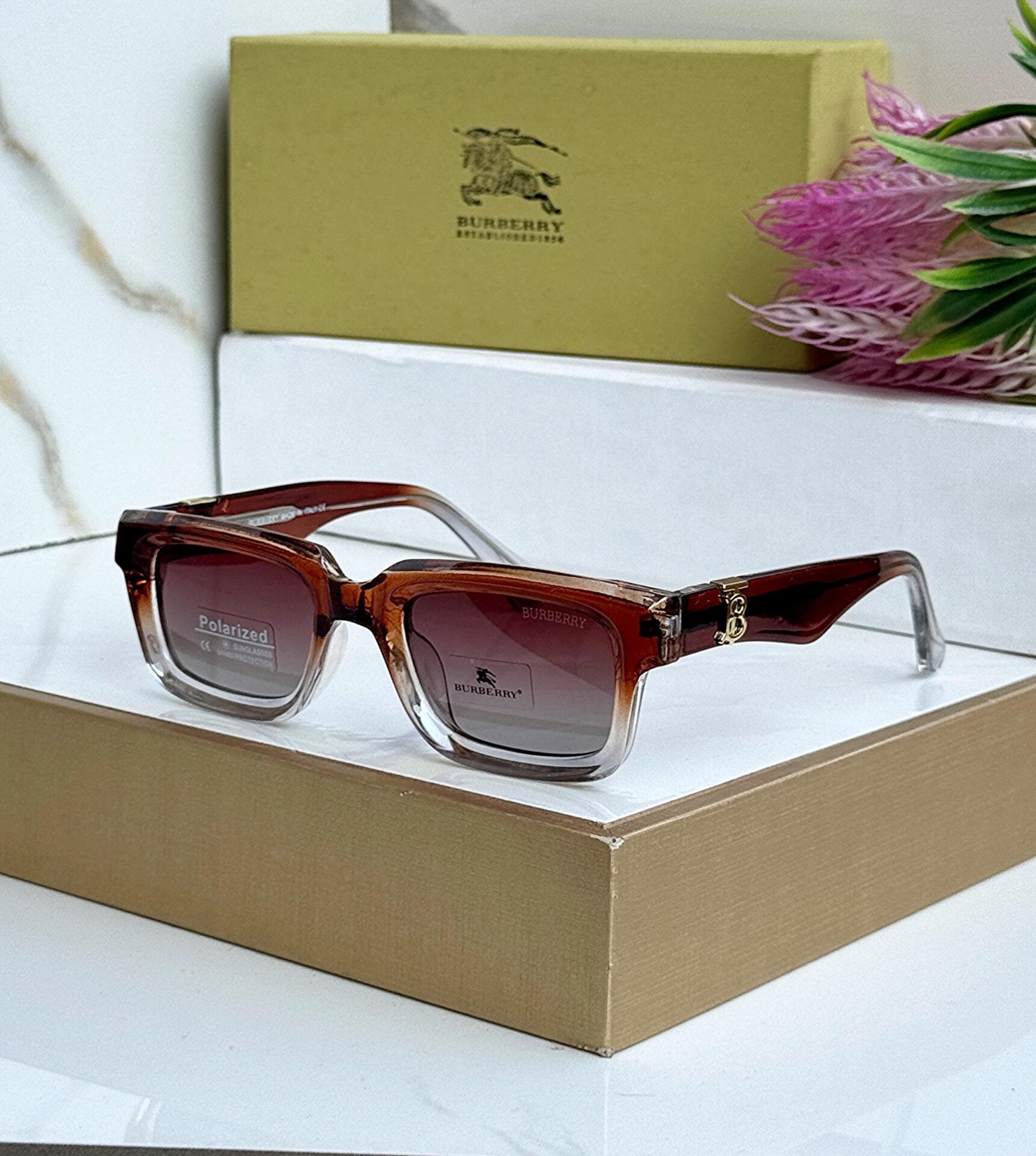 Transparent Square Sunglasses