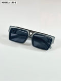 Black Square Frame Sunglasses for Unisex
