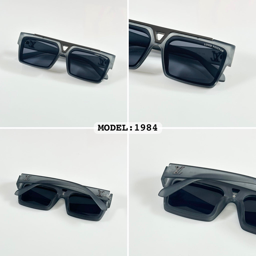 Black Square Frame Sunglasses for Unisex
