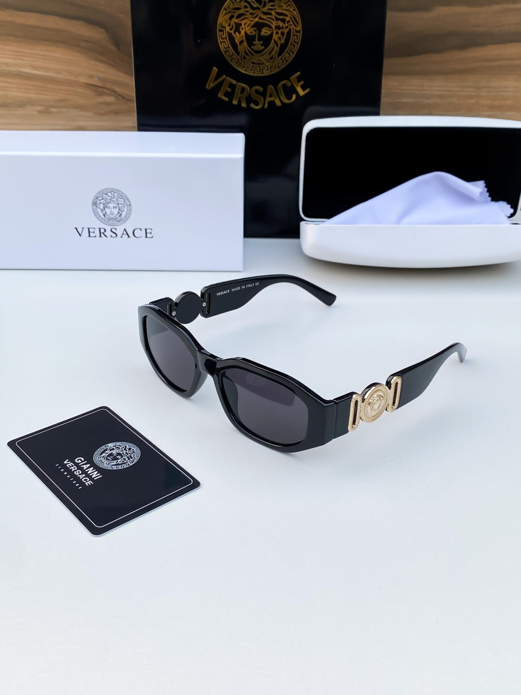 Gold-Tone Sunglasses for Men
