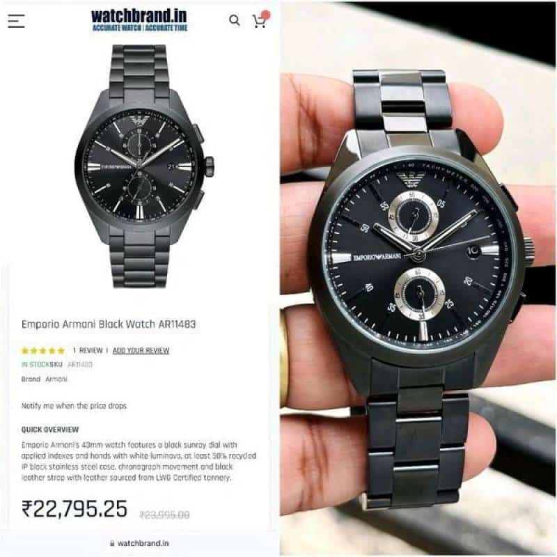 Emporio Arman.i Chrono Black Watch