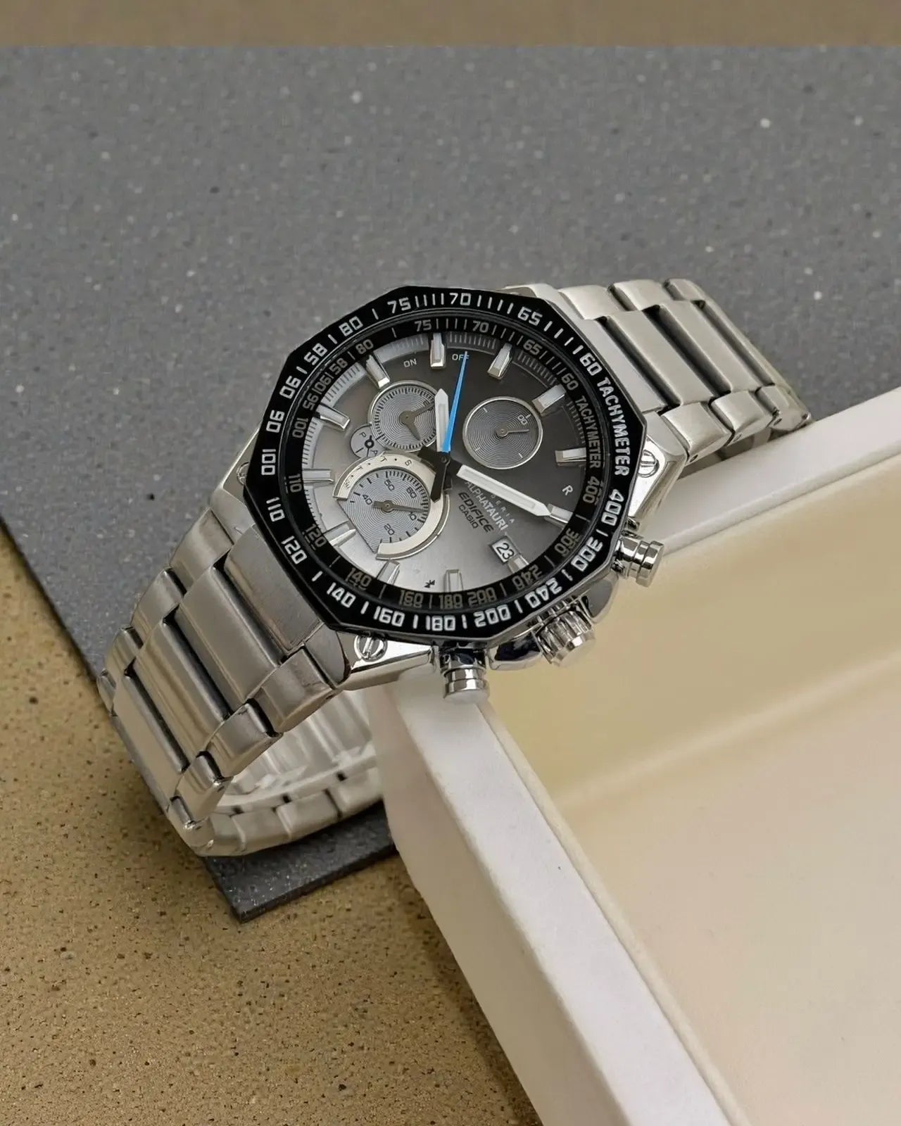 Casi.o Edifice EQB-1100 Silver Black Watch