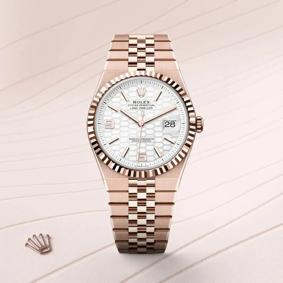 ROlex Land Dweller Oyster 40mm Rosegold Japan Watch
