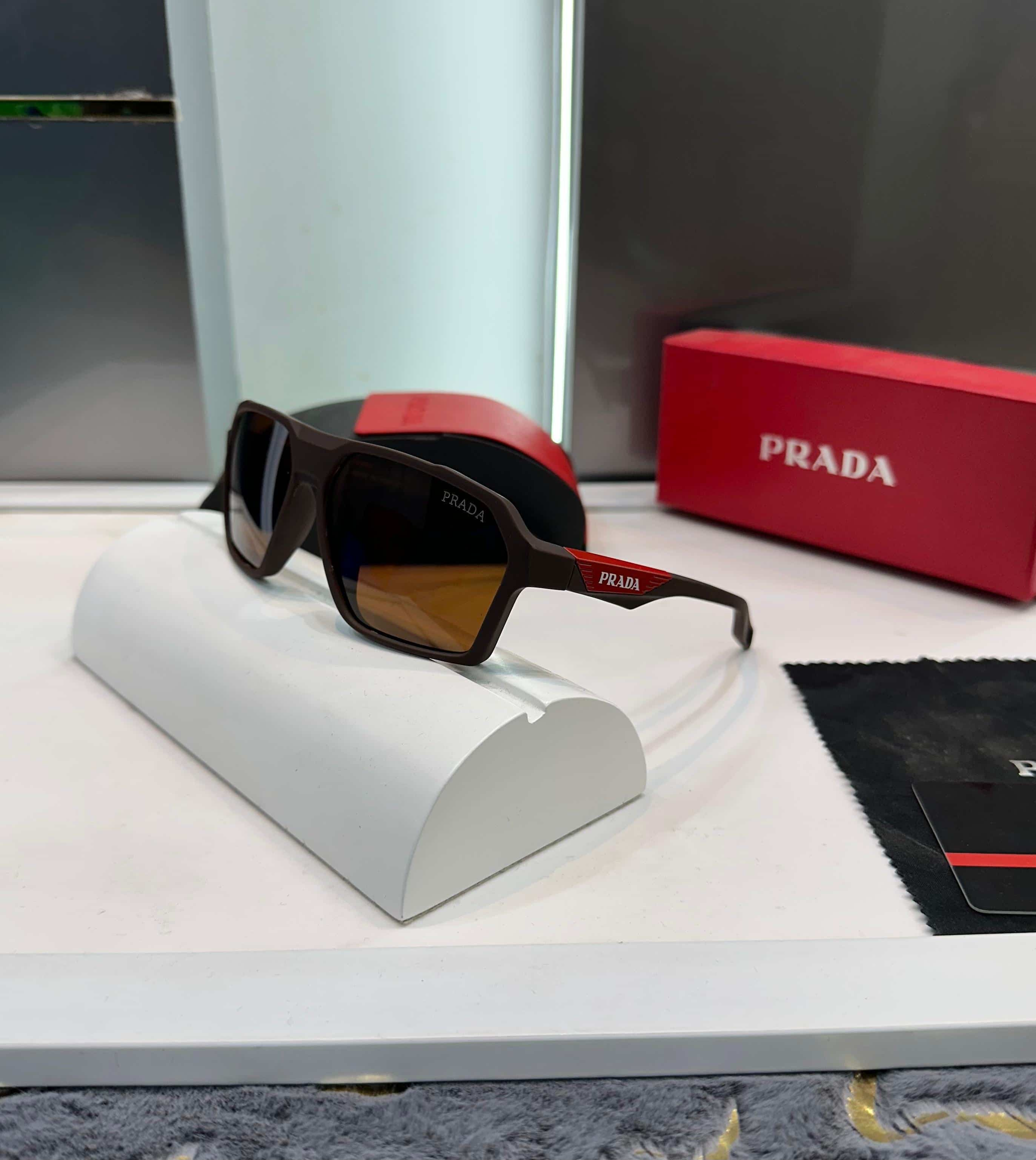 Prada Milano All Black Glossy Premium Shade S91